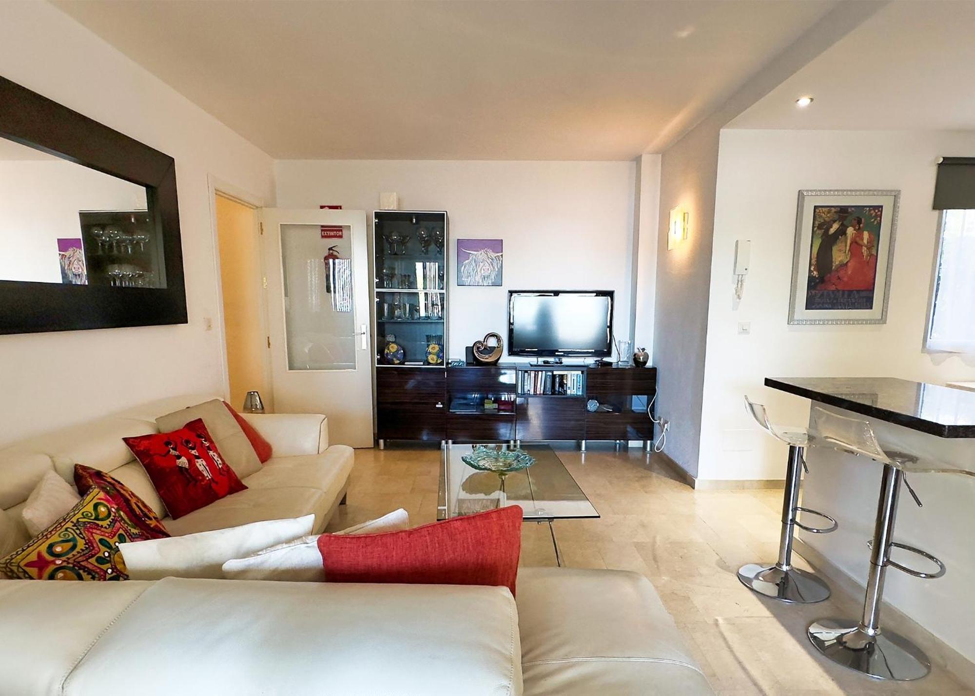 Two Bedroom On The Second Line Of The In Marbella. Apartment *