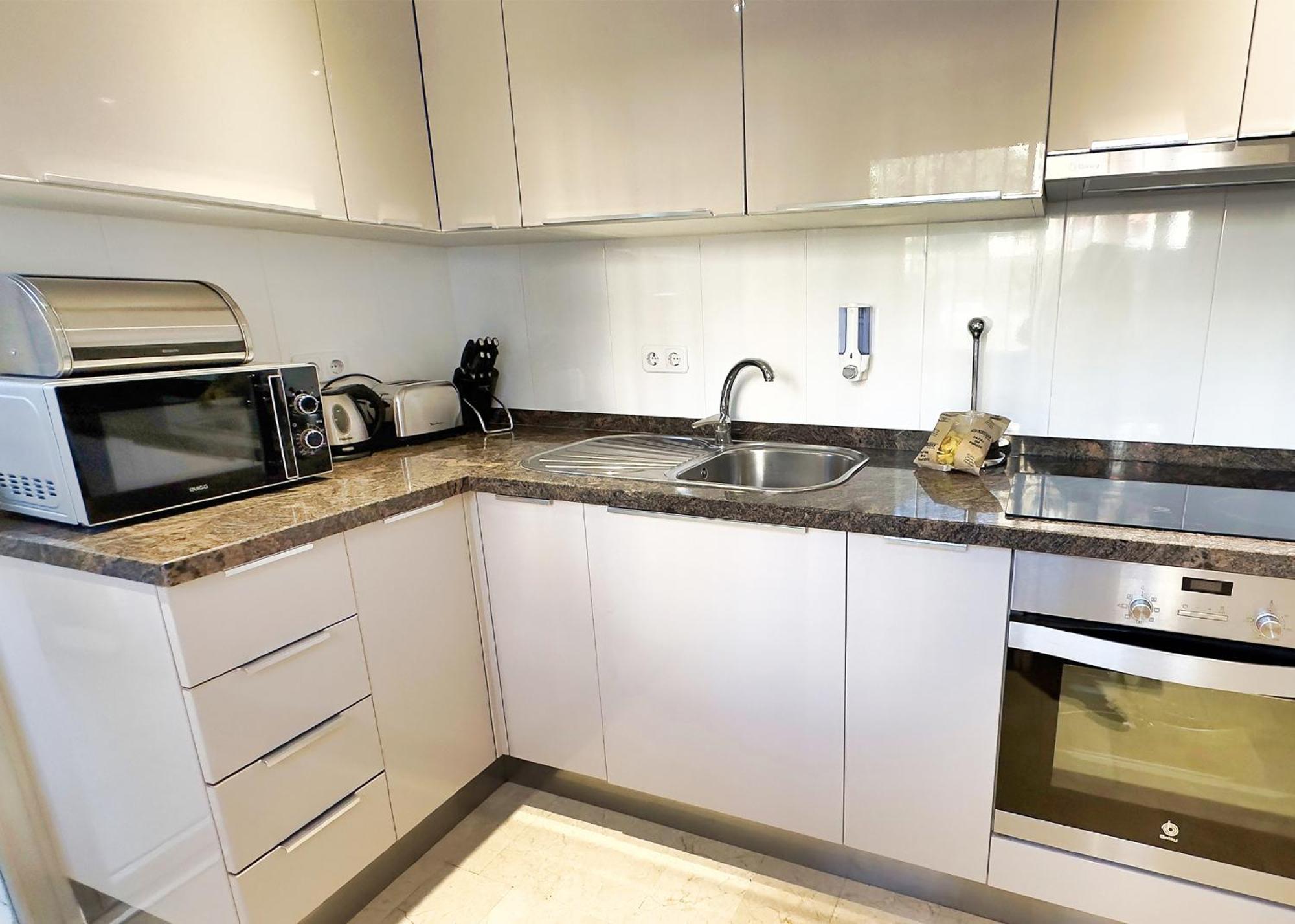 Two Bedroom On The Second Line Of The In Marbella. Apartment *